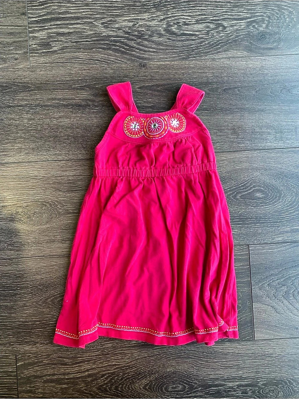 Gymboree Girls Size 3 Pink Embroidered Dress Like New